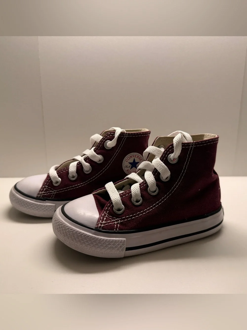 Converse Kids Burgundy High-Top Sneakers